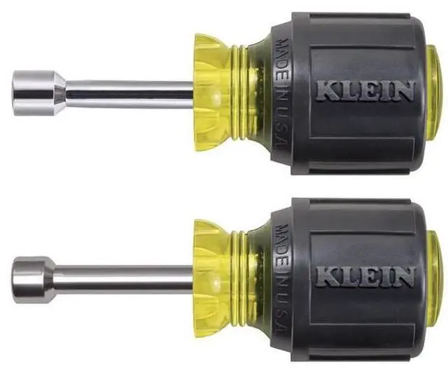 Alt view image 2 of 5 - KLEIN TOOLS 610 Nut Driver Set, Stubby Nut Drivers with 1-1/2-Inch Shaft,