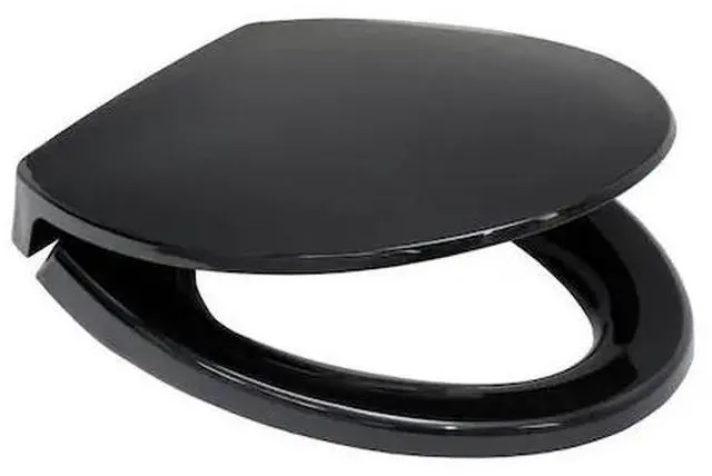 Main image of SS114-51 SoftClose Elongated Polypropylene Closed Front Toilet Seat & Cover (Ebony)