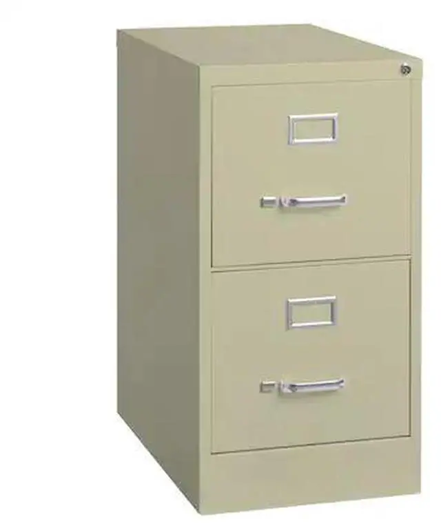 Alt view image 3 of 8 - Hirsh 22-in Deep 2 Drawer, Letter Width, Vertical File Cabinet, Putty
