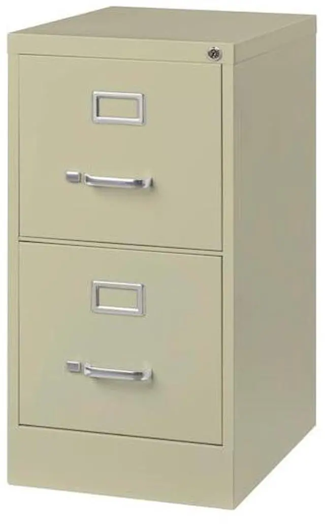 Alt view image 7 of 8 - Hirsh 22-in Deep 2 Drawer, Letter Width, Vertical File Cabinet, Putty