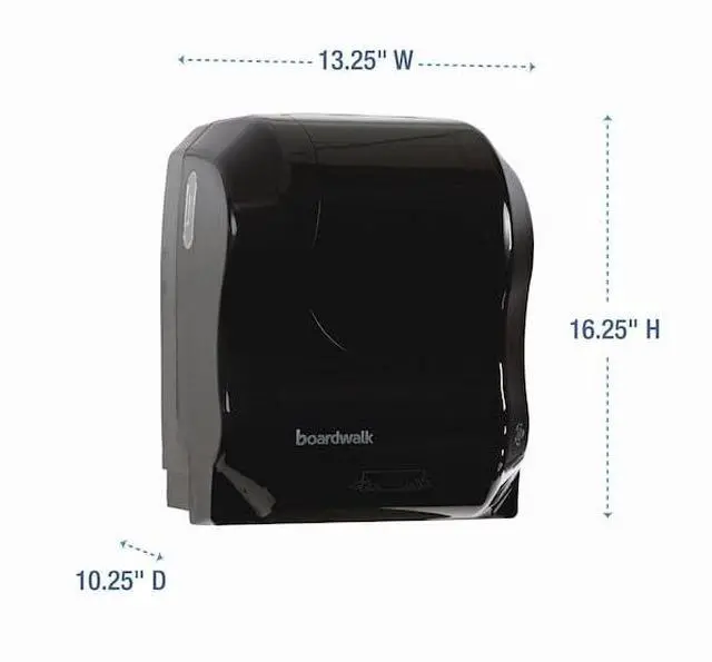 Alt view image 12 of 13 - Boardwalk BWK1501 Xtra Mechanical Towel Dispenser, 16.81" x 12.13" x 9.81" - Black