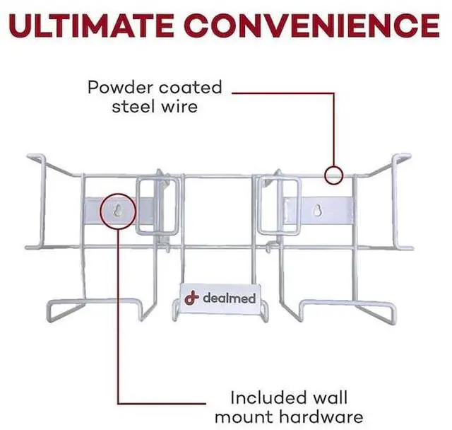 Alt view image 3 of 3 - DEALMED 787133 Glove Box Holder Triple Horizontal, Ea