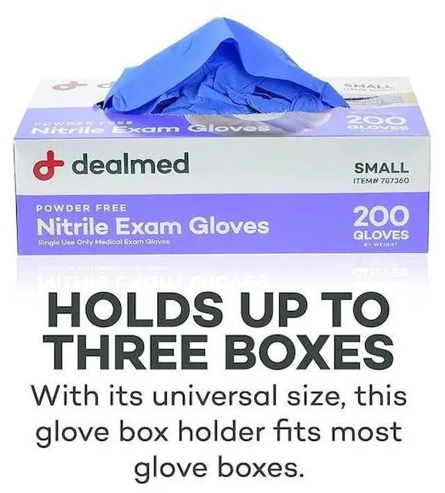 Alt view image 2 of 3 - DEALMED 787133 Glove Box Holder Triple Horizontal, Ea