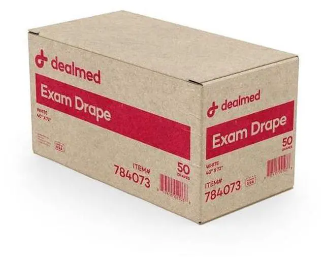 Alt view image 2 of 2 - DEALMED 784073 Drape Sheet - 2 Ply Tissue, 40"X 72", White, 50/Cs, 50PK