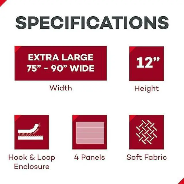 Alt view image 3 of 3 - DEALMED 781944 Abdominal Binder, 4 Panel, 12", X-Large, 75" - 90", Ea