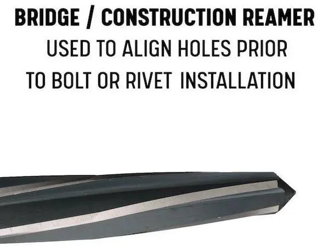 Alt view image 3 of 6 - Drill America DWRRB Series Qualtech High-Speed Steel Bridge Reamer, Spiral Flute, Hex Shank, Uncoated (Bright) Finish, 15/16" Size (Pack of 1)