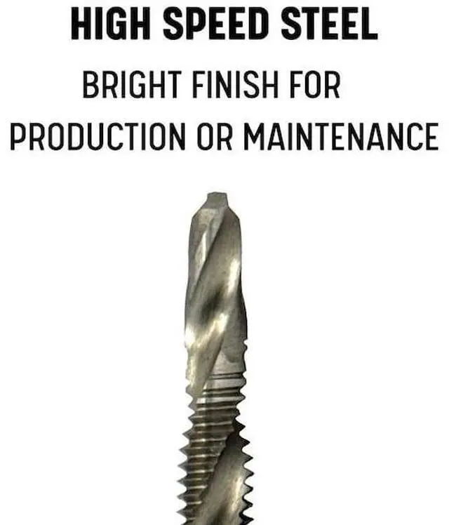 Alt view image 2 of 7 - DRILL AMERICA DWTDRAP-SET 6 Piece HSS Combined Drill Bit & Tap (Drap) Set