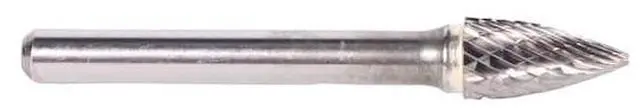 Alt view image 4 of 16 - Drill America DUL Series Solid Carbide Bur, Double Cut, SG6 Tree - Pointed End, 1/4" Shank, 5/8" Head Diameter, 1" Cutting Length (Pack of 1)
