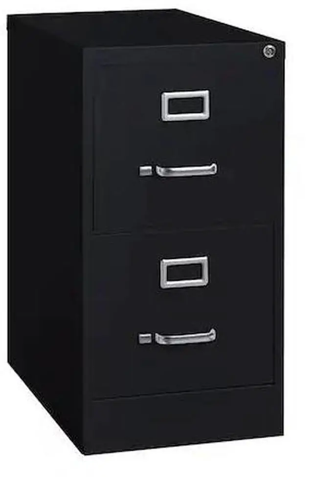 Main image of 15 x 22 x 28.38 2-Drawer 22" Deep Verticals Series Vertical File Cabinet, Black