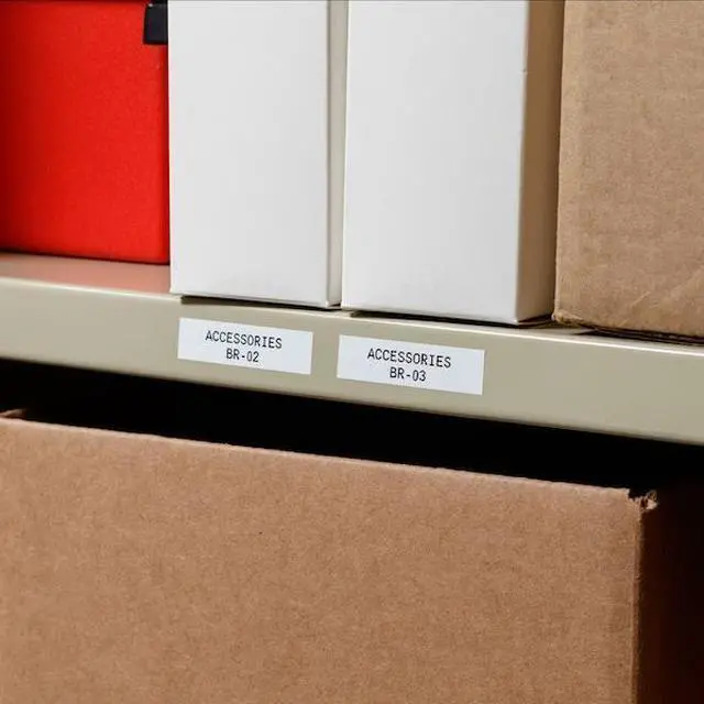 Alt view image 8 of 10 - BRADY M21-750-595-WT Label Tape Cartridge, Black/White, Labels/Roll: Continuous