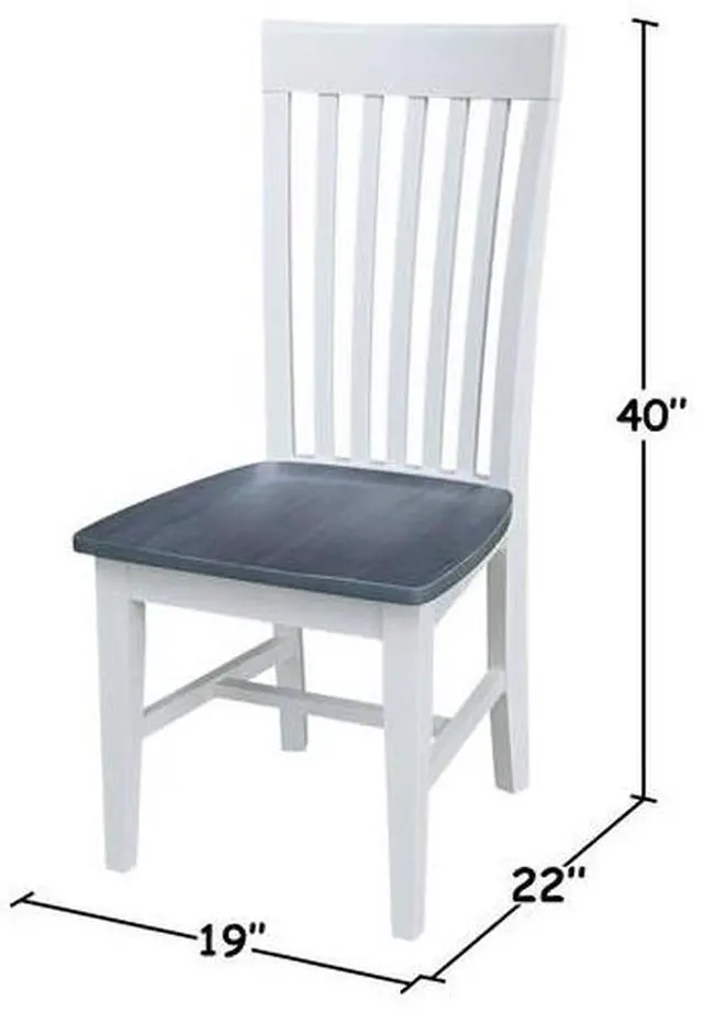 Alt view image 4 of 7 - WHITEWOOD INDUSTRIES C05-465P Chairs, Wood Back, 40.2 W 22 H