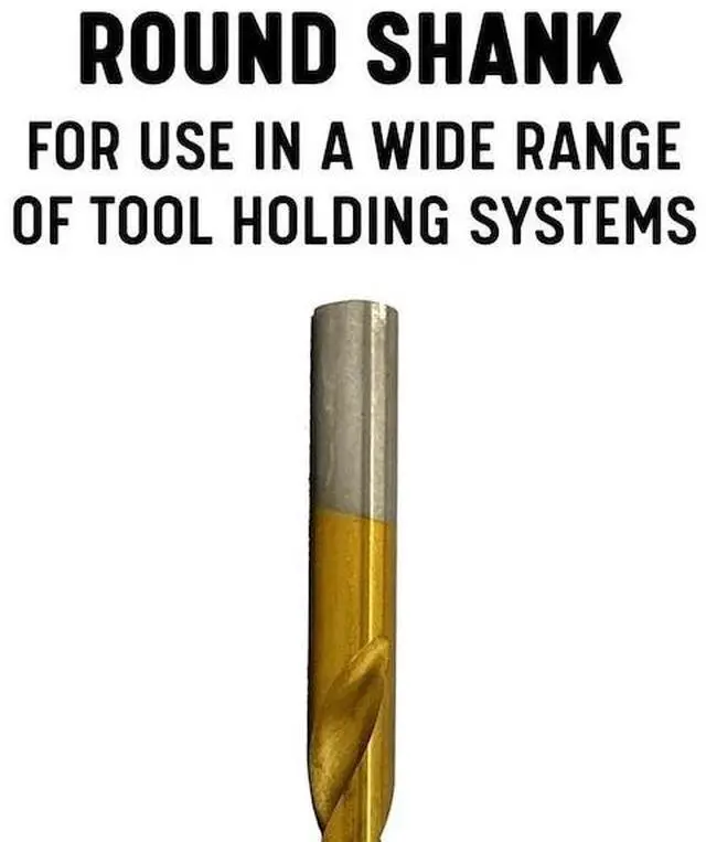 Alt view image 4 of 7 - DRILL AMERICA DWD15J-TN-SET 15 Piece Tin Coated Jobber Length Drill Bit Set,