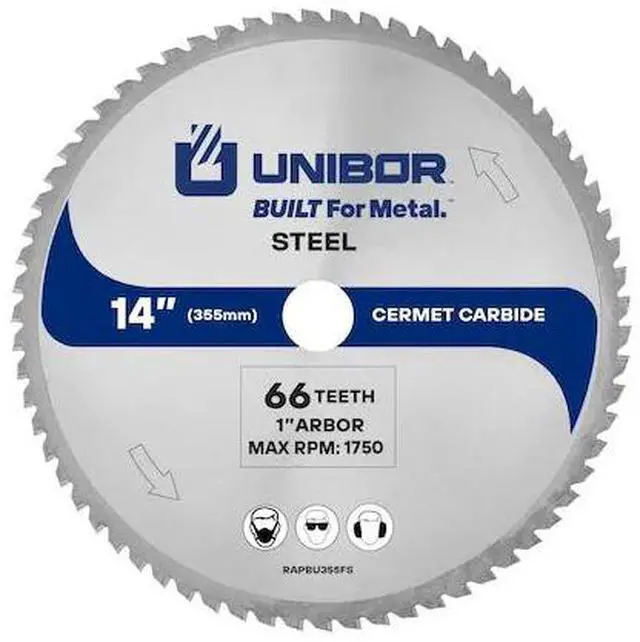 Main image of UNIBOR RAPBU355FS 14" Cermet Steel Blade