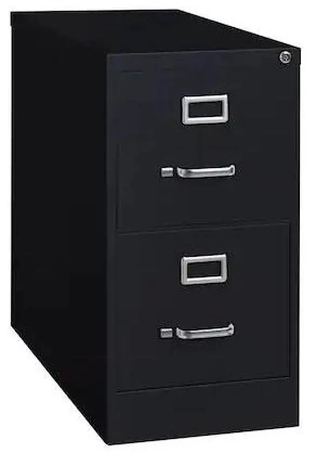 Alt view image 2 of 8 - Hirsh 26.5-in Deep 2 Drawer, Letter Width, Vertical File Cabinet, Black