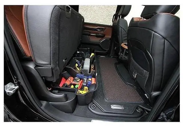 Alt view image 4 of 16 - DU-HA 30100 Underseat Gun Storage System for 19-21 Dodge Ram 1500 Crew Cabs