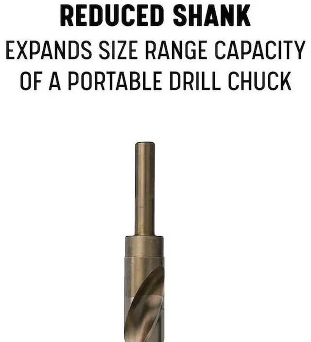 Alt view image 4 of 7 - DRILL AMERICA POUDWDCO 9/16"-1" 5Pc. Cobalt Reduced Shank Drill Bit Set, Number