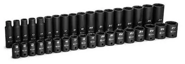 Main image of CAPRI TOOLS CP55000-36MSD 1/2 in. Drive Shallow and Deep Impact Socket Set,