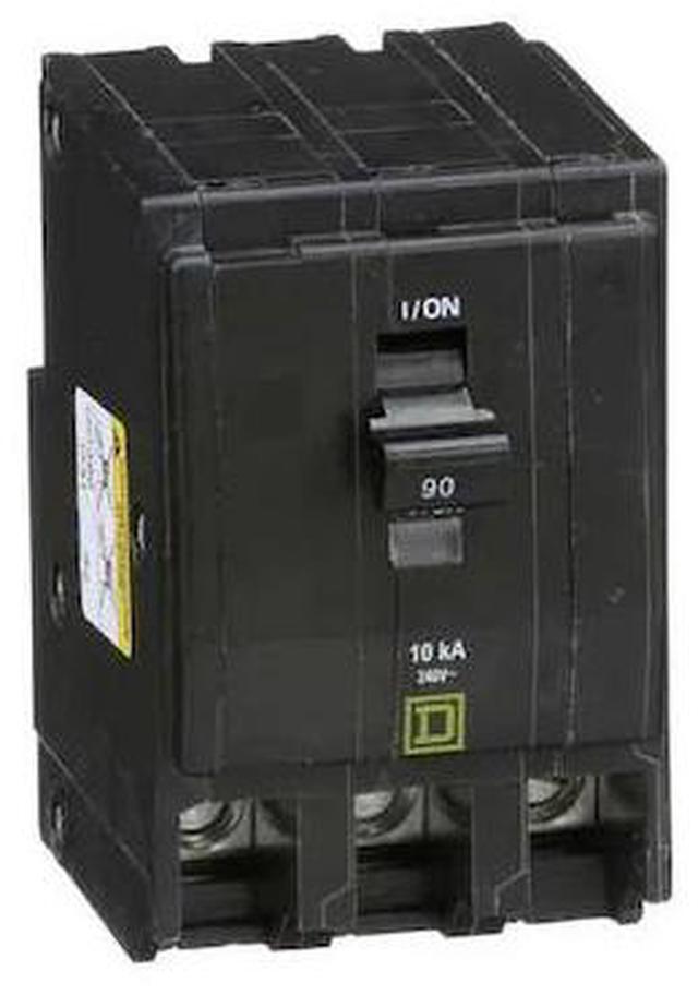 Main image of SQUARE D QO390 Miniature Circuit Breaker, QO Series, 90A, 3 Pole, 120/240V AC,