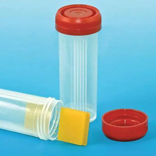 Main image of GLOBE SCIENTIFIC 513068 Slide Mailer,Red Screwcap,Pp,PK500