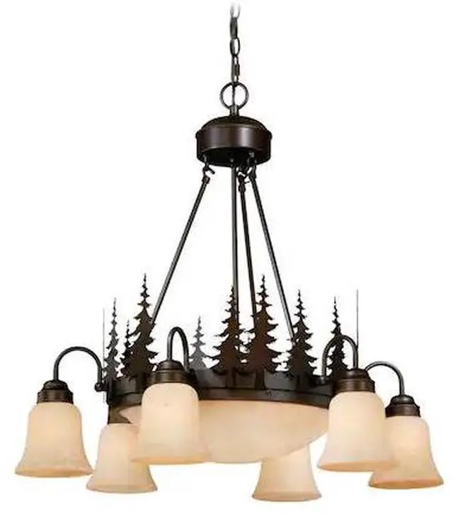 Main image of VAXCEL CH55506BBZ Yosemite 9 Light Bronze Rustic Tree Chandelier