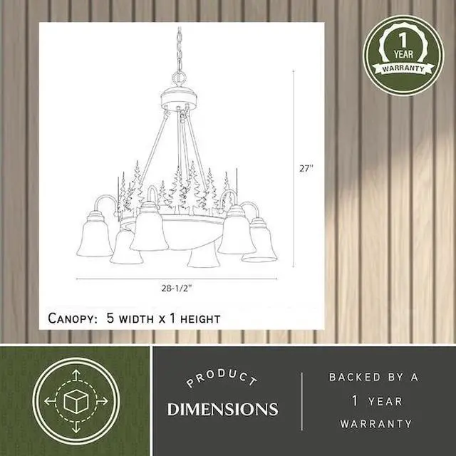 Alt view image 6 of 7 - VAXCEL CH55506BBZ Yosemite 9 Light Bronze Rustic Tree Chandelier