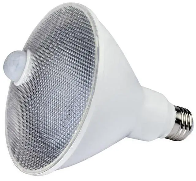 Alt view image 3 of 7 - SATCO S11443 14 Watt PAR38 LED, White, 3000K, 1100 Lumens, 120 Volt, PIR
