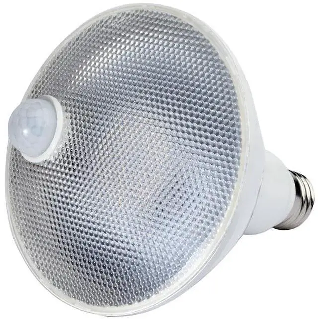 Alt view image 2 of 7 - SATCO S11443 14 Watt PAR38 LED, White, 3000K, 1100 Lumens, 120 Volt, PIR