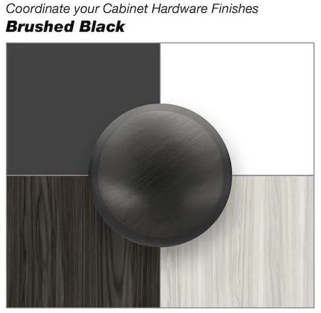 Alt view image 2 of 6 - RICHELIEU BP13101224990 8 13/16 in (224 mm) Center-to-Center Brushed Black