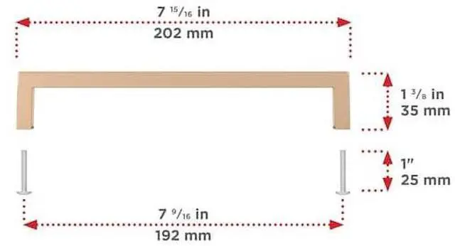 Alt view image 4 of 7 - RICHELIEU BP873192CHBRZ Lambton Collection 7 9/16-inch (192 mm) Champagne