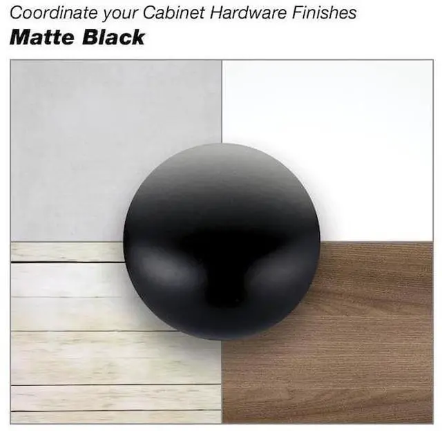 Alt view image 2 of 5 - RICHELIEU 1015160900 6 5/16 in (160 mm) Center-to-Center Matte Black