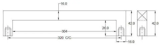 Alt view image 6 of 7 - RICHELIEU BP9466320900 Sheffield 12 5/8 in (320 mm) Center-to-Center Matte