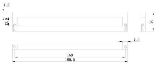 Alt view image 3 of 5 - RICHELIEU BP312456160180 6 5/16 in (160 mm) Center-to-Center Polished Nickel