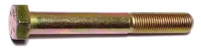 Main image of MIDWEST FASTENER 62987 Grade 8, 3/8"-24 Hex Head Cap Screw, Zinc Yellow Steel,