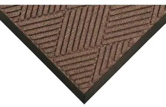 Main image of CONDOR 8YF48 Entrance Mat, Polypropylene, 3/8 in Thick, Brown, 2 ft W x 3 ft L