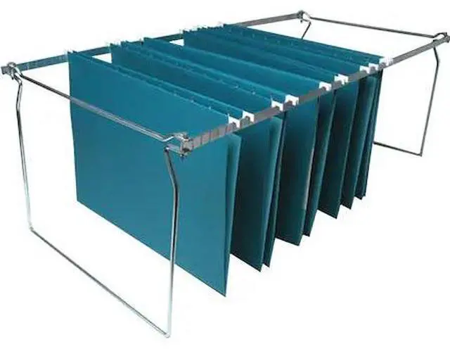 Alt view image 2 of 3 - Business Source Hanging File Folder Frames Legal 6/BX Stainless Steel 36