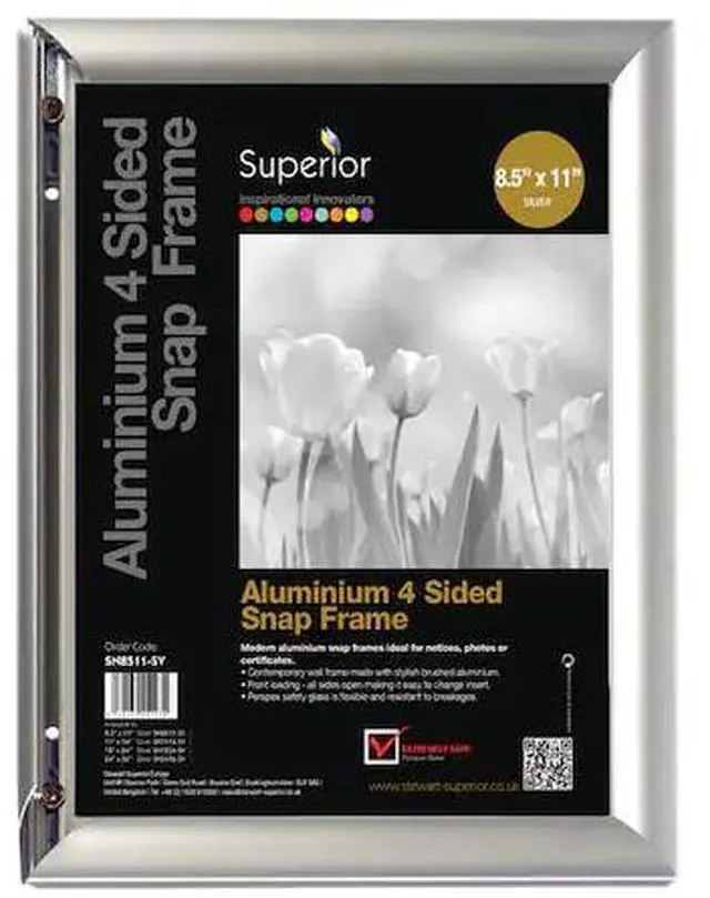 Alt view image 2 of 2 - Snap Frame 8.5 X 11 Silver