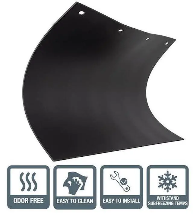 Alt view image 3 of 5 - Buyers Products Polymer Semi-Truck Mud Flaps - Pair, 24in. x 30in. Black, Model Number RC30PPB