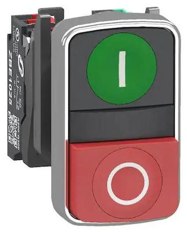 Alt view image 2 of 2 - SCHNEIDER ELECTRIC XB4BL734155 Non-Illum Multi Push Contact,2,1NO/1NC