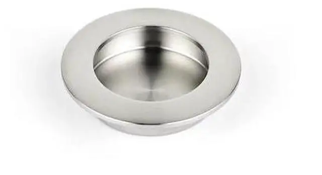 Main image of RICHELIEU 340279195 Brushed Nickel Contemporary Recessed Cabinet Pull