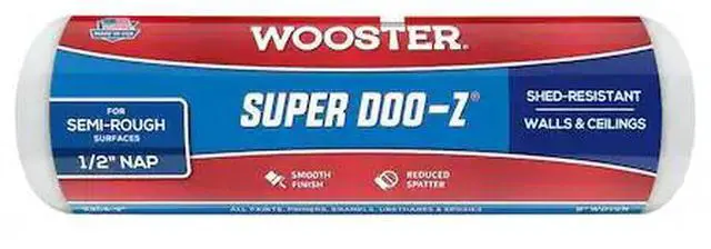 Main image of WOOSTER R204-9 9" Paint Roller Cover, 1/2" Nap, Woven Fabric