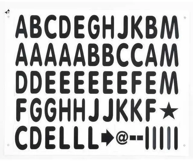 Alt view image 3 of 7 - UNITED VISUAL PRODUCTS UVSS120 Letter Board Sign, 36 in Height, 24 in Width