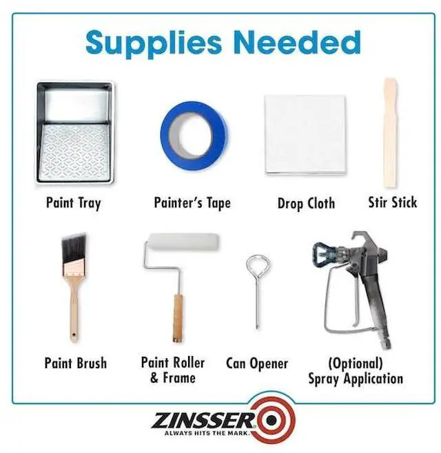 Alt view image 7 of 10 - ZINSSER 286258 Primer, Water, 1 qt, Gray, Interior/Exterior