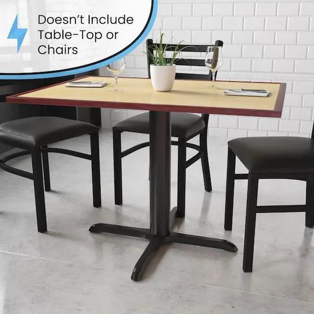 Alt view image 14 of 17 - Black 33x33 Table HT X-Base