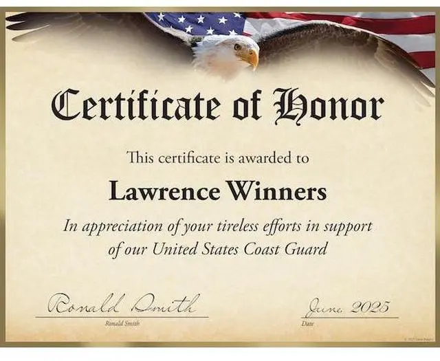 Alt view image 2 of 2 - GREAT PAPERS 2017042 Certificate Gold Foil,Flying Eagl,PK15