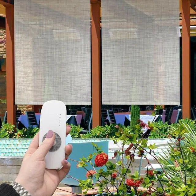 Alt view image 6 of 6 - KEYSTONE FABRICS E80.88.30 Exterior Sun Shade,Maui,96 in. W,Motor