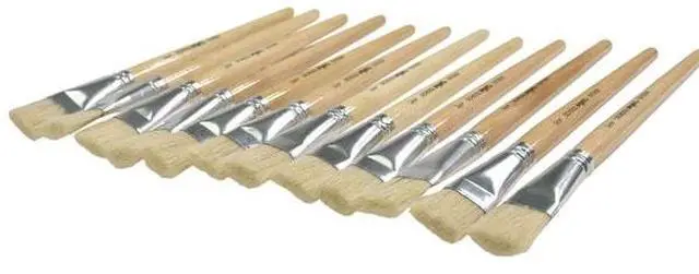 Alt view image 4 of 7 - SCHOOL SMART 1570359 BRUSH WHITE BRISTLE 3/4 IN SH - PACK OF 12 PK