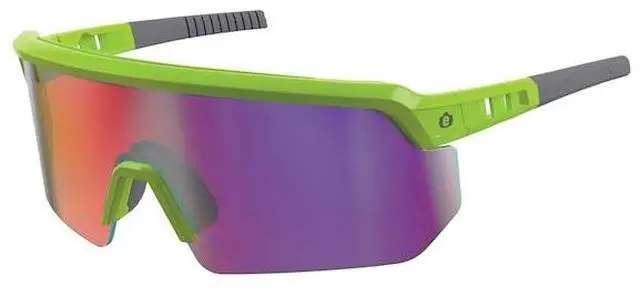 Main image of ERGODYNE AEGIR-MI AEGIR-MI, Safety Glasses, Purple Mirror Lens, Lime Frame,