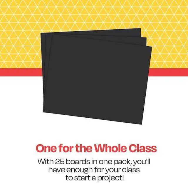 Alt view image 4 of 7 - SCHOOL SMART PRR62525-5987 BOARD RAILROAD 22X28 BLACK  6PLY PACK OF 25 PK