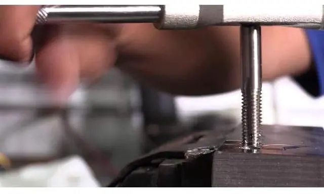 Alt view image 8 of 8 - Drill America DWT Series Qualtech Carbon Steel Hand Threading Tap, Uncoated (Bright) Finish, Round with Square End Shank, Bottoming Chamfer, 1"-14 UNC (Pack of 1)