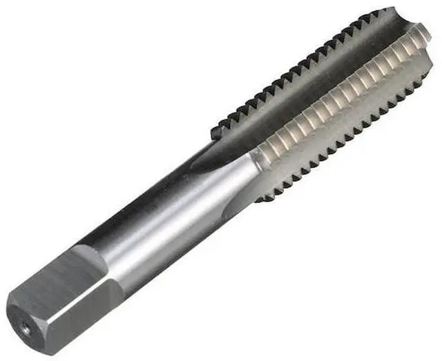 Alt view image 7 of 8 - Drill America DWT Series Qualtech Carbon Steel Hand Threading Tap, Uncoated (Bright) Finish, Round with Square End Shank, Bottoming Chamfer, 1"-14 UNC (Pack of 1)